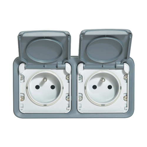 Legrand Arteor 2 x 2M Grey Plexo box, 0696 72